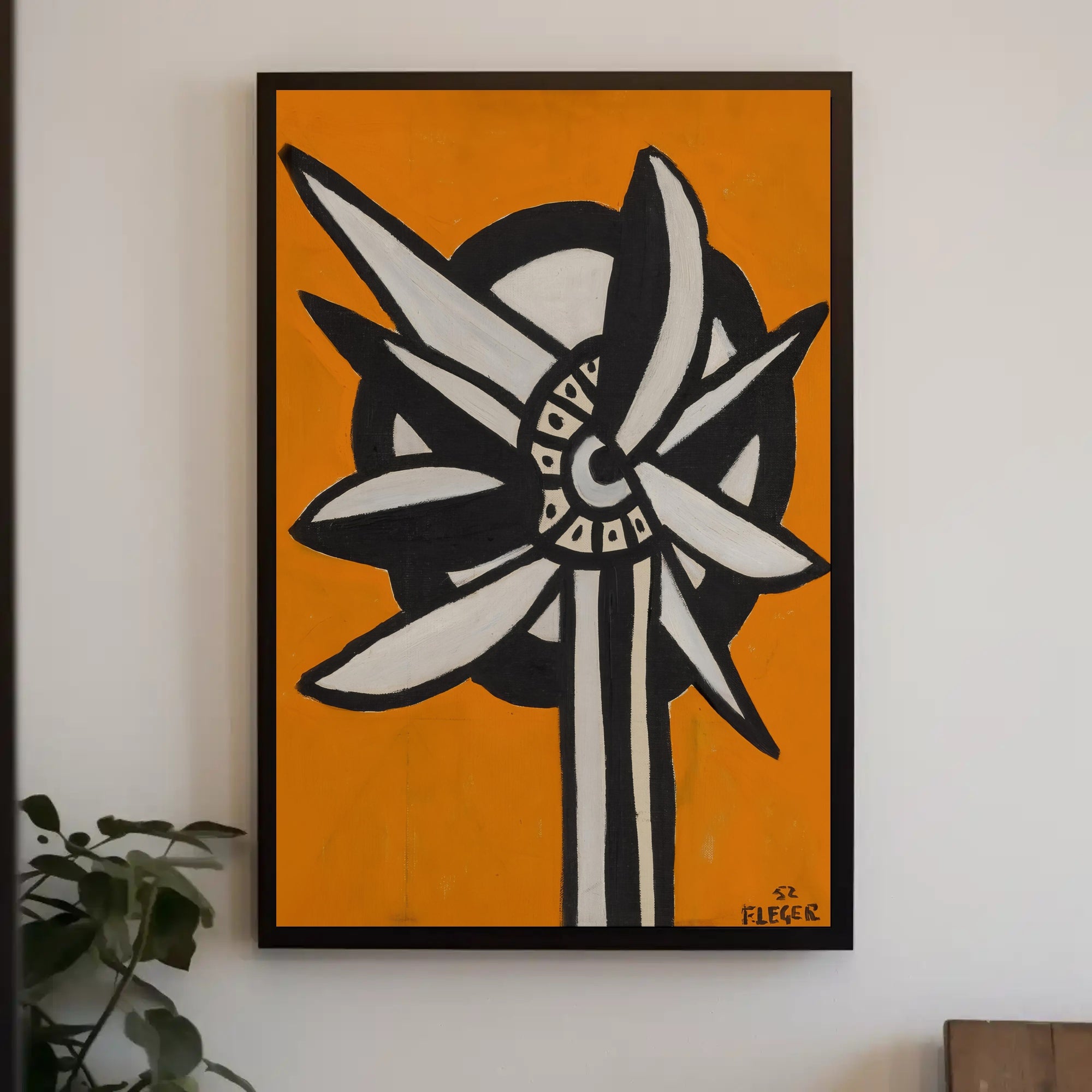 Abstract Floral Design Poster