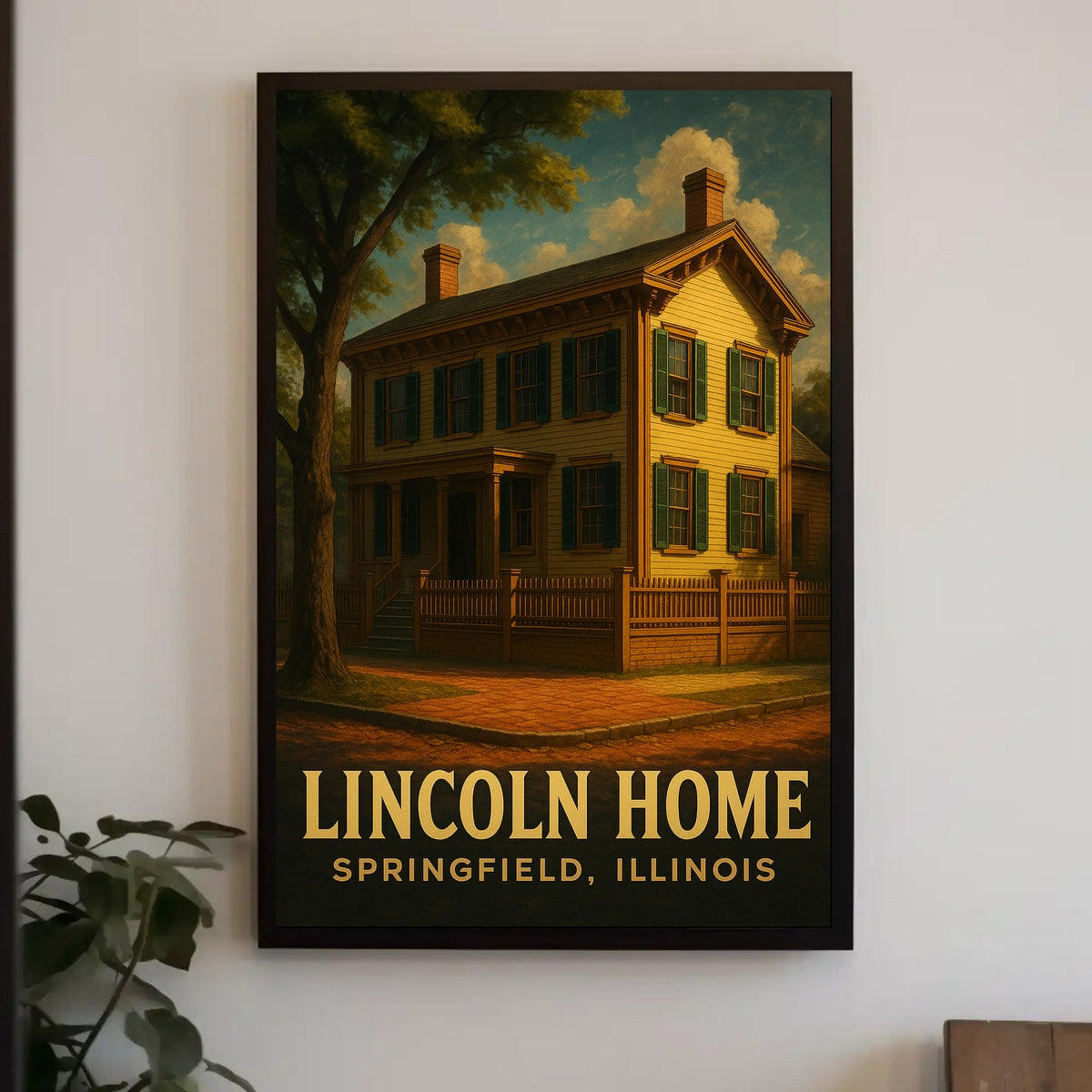 Lincoln Home In Springfield Poster