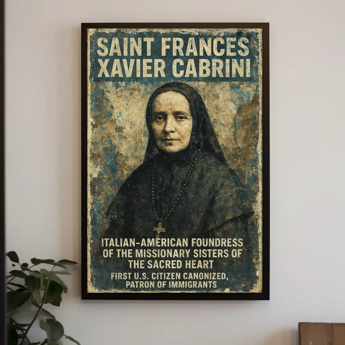 Saint Frances Xavier Cabrini Poster