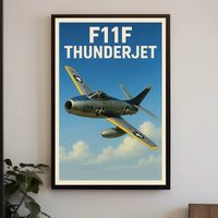 F11F Thunderjet Poster PosterGoat