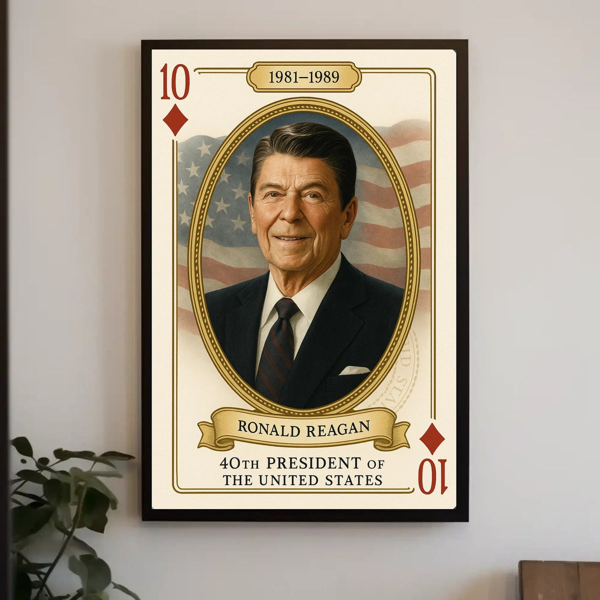 Ronald Reagan 40th President United States History Poster