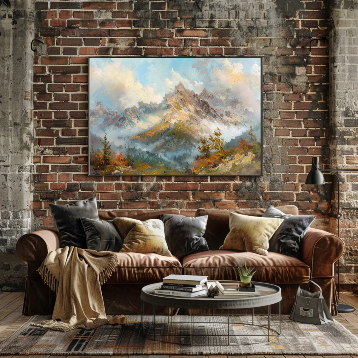Serene Mountain Landscape Poster