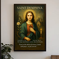 Saint Dymphna Patron of Mental Health Poster PosterGoat