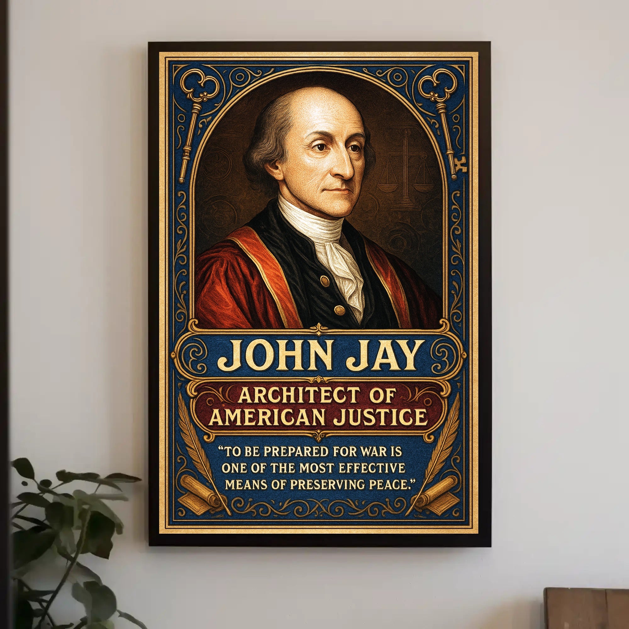 John Jay Architect of American Justice Poster PosterGoat
