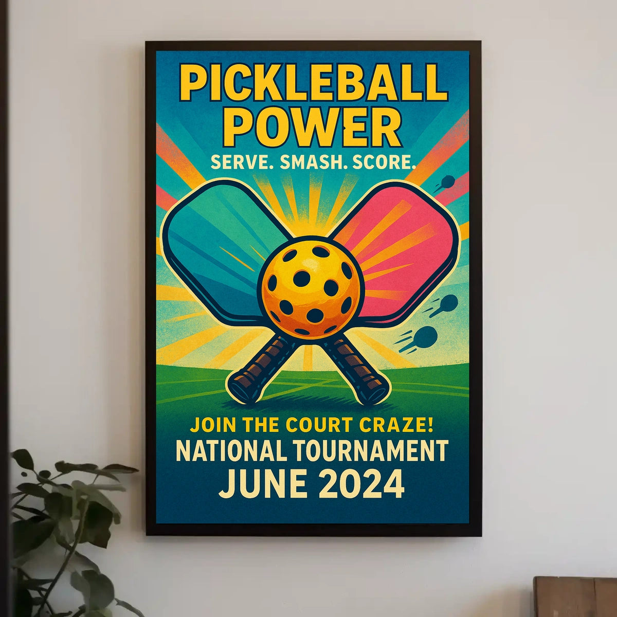 Pickleball Power Tournament 2024 Poster