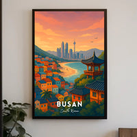 Busan Scenic View Travel Poster