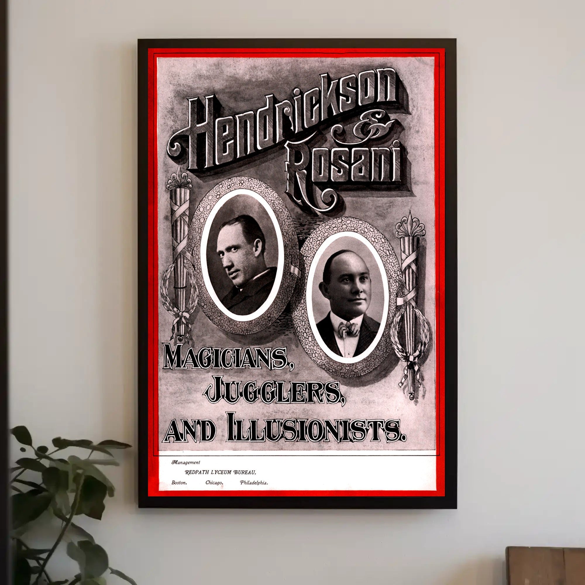 Vintage Magic Show Poster with Charm - Cultural or Heritage Poster