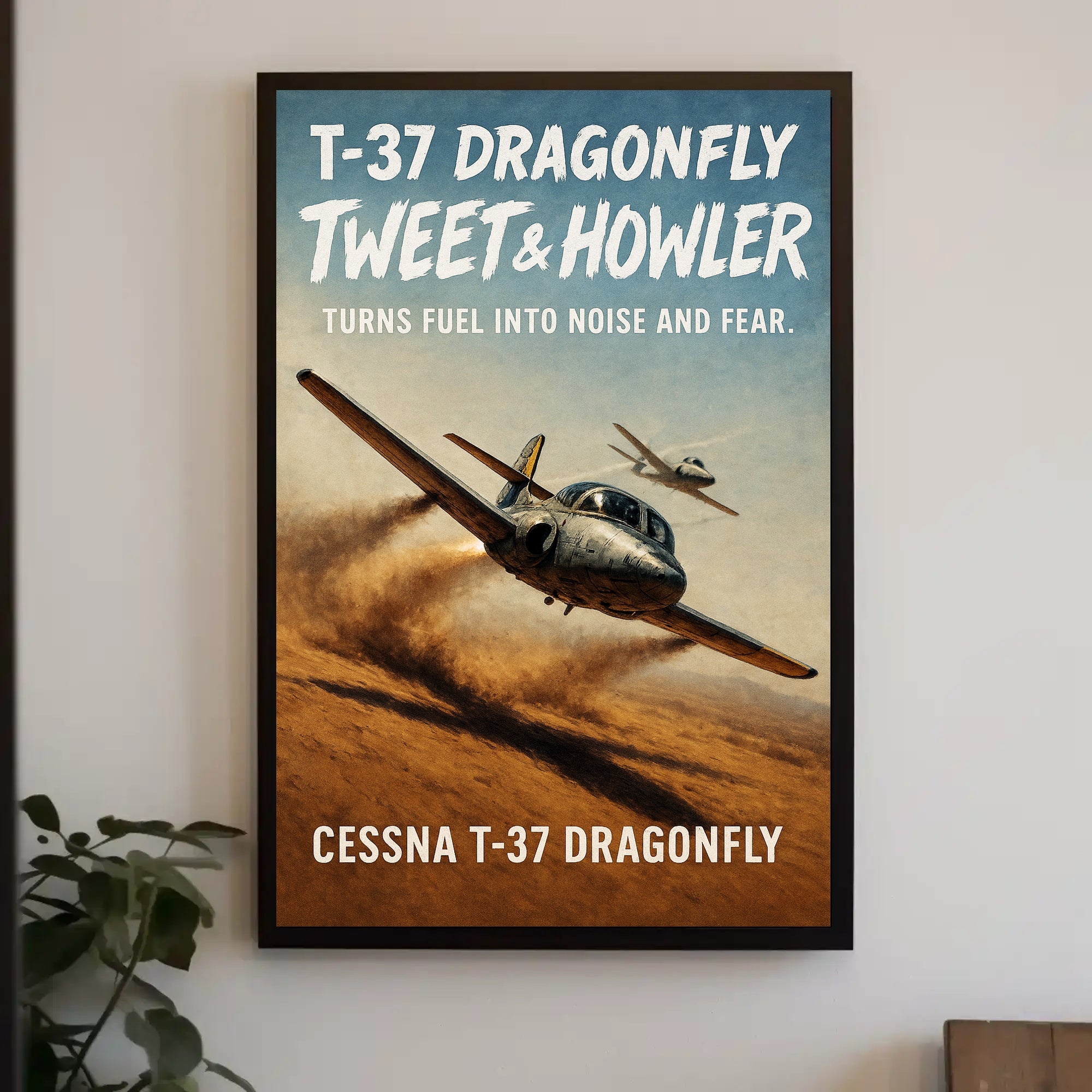 Cessna T-37 Dragonfly Poster PosterGoat