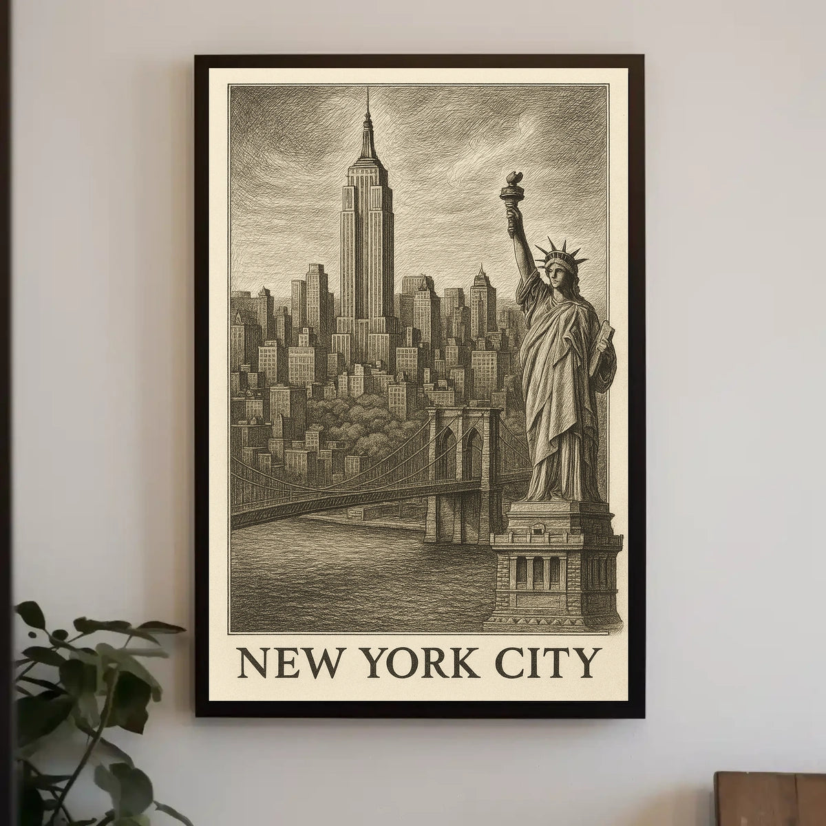 Iconic Landmarks of New York City Poster