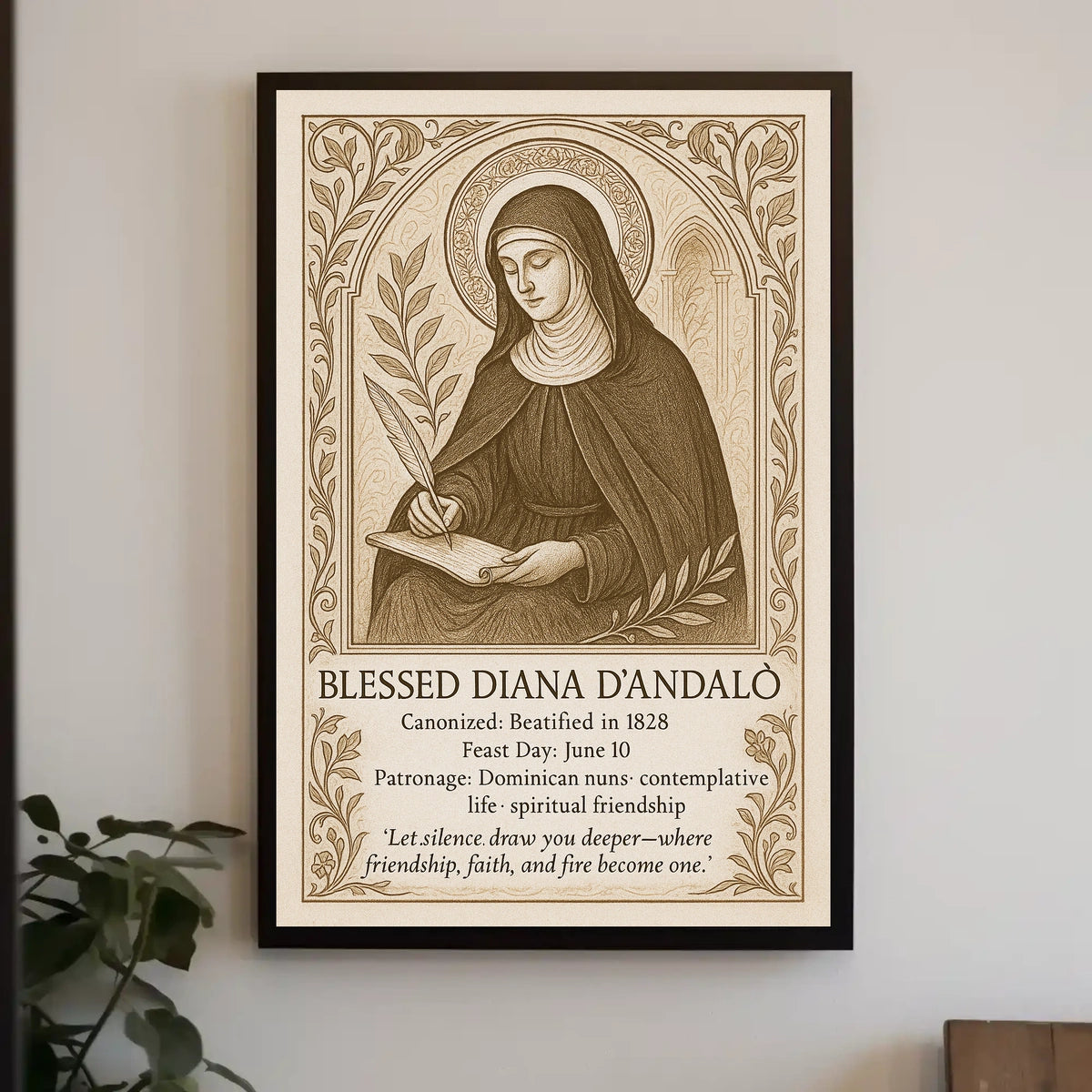 Blessed Diana d'Andalò Poster