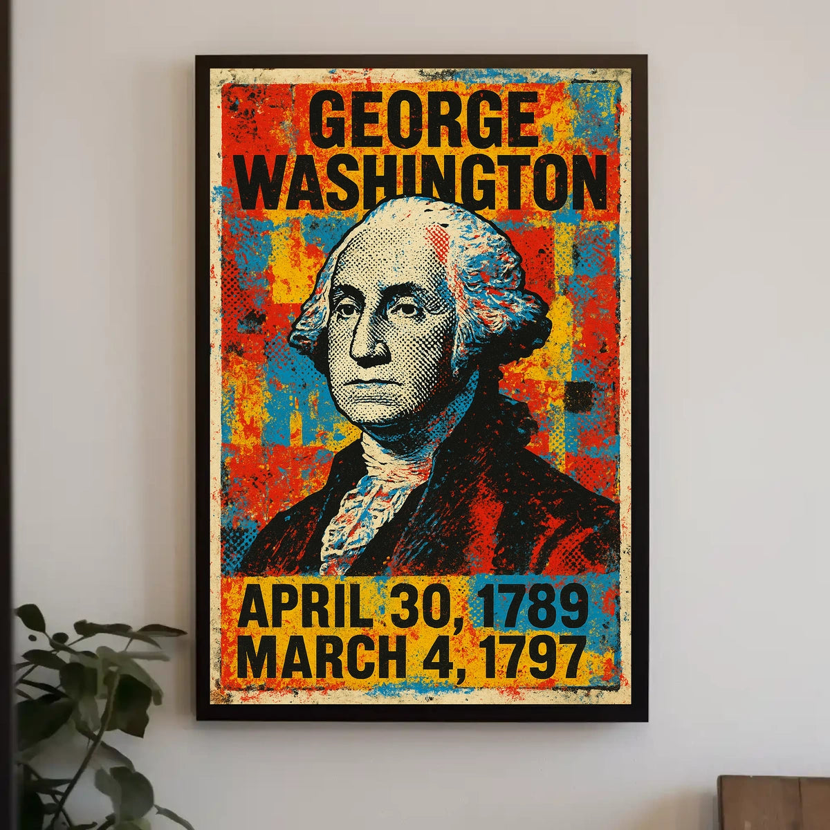 George Washington Patriotic Renaissance Poster