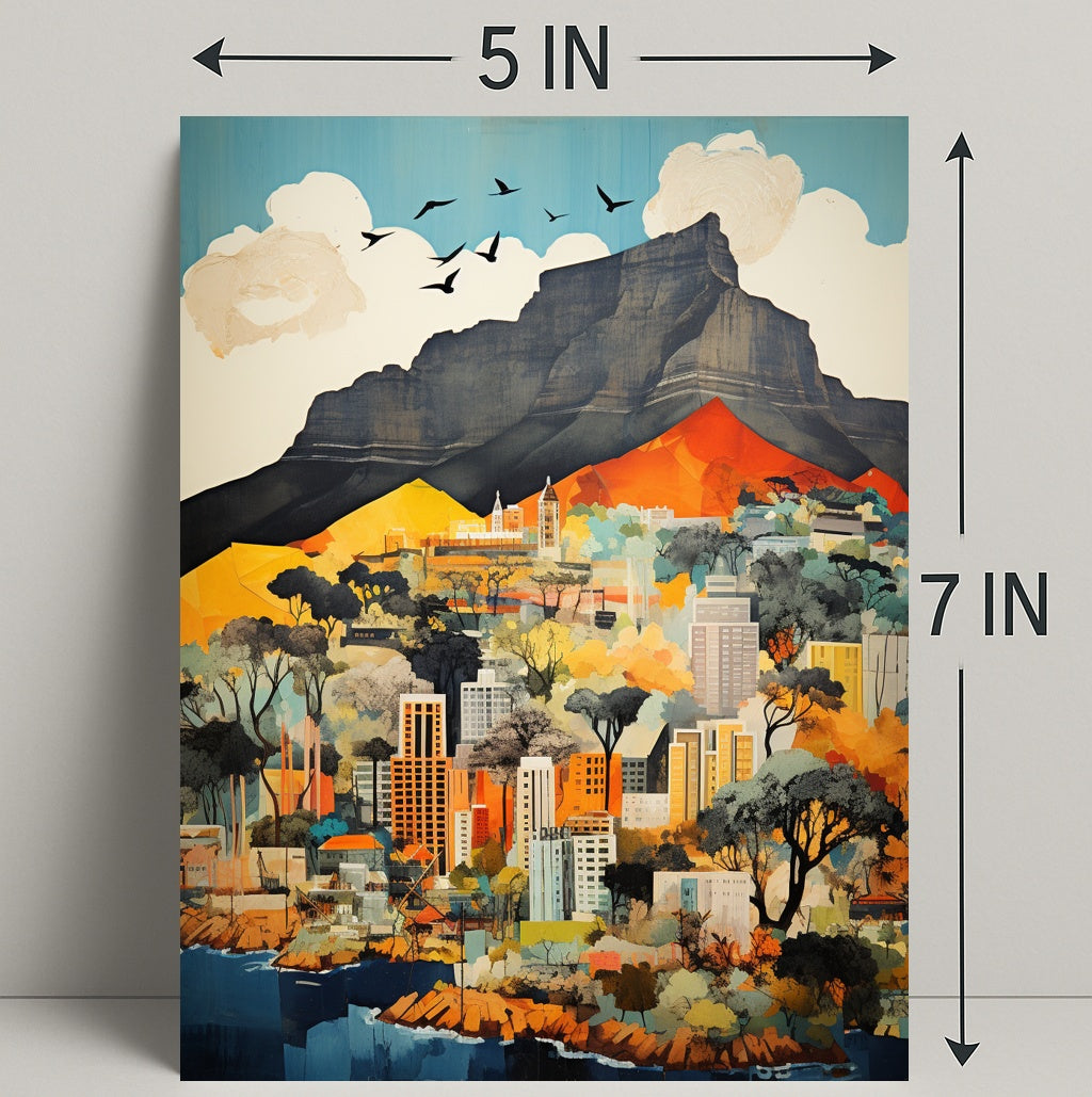 Vibrant Cityscape At The MountainS Edge Poster