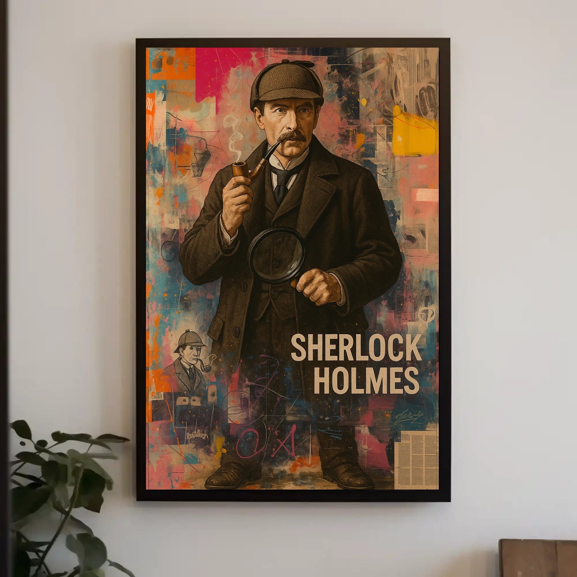 Sherlock Holmes Detective Vintage Art Poster - Pop Culture Poster