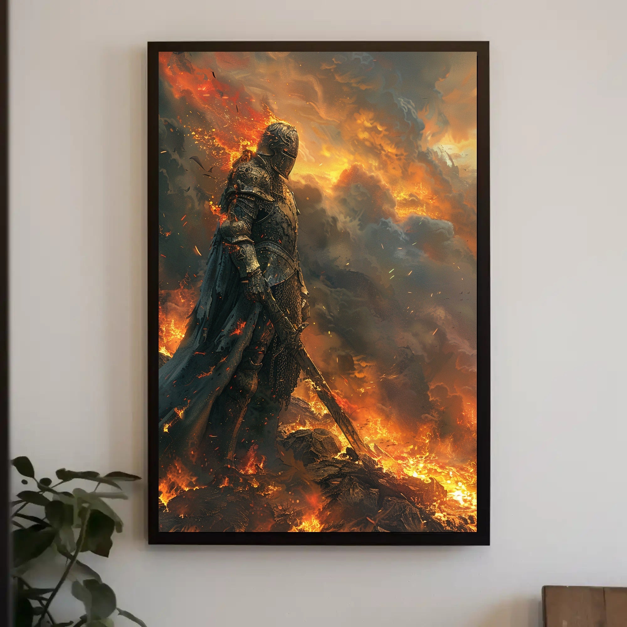 Medieval Knight Epic Battle Fantasy or Mythology Poster PosterGoat