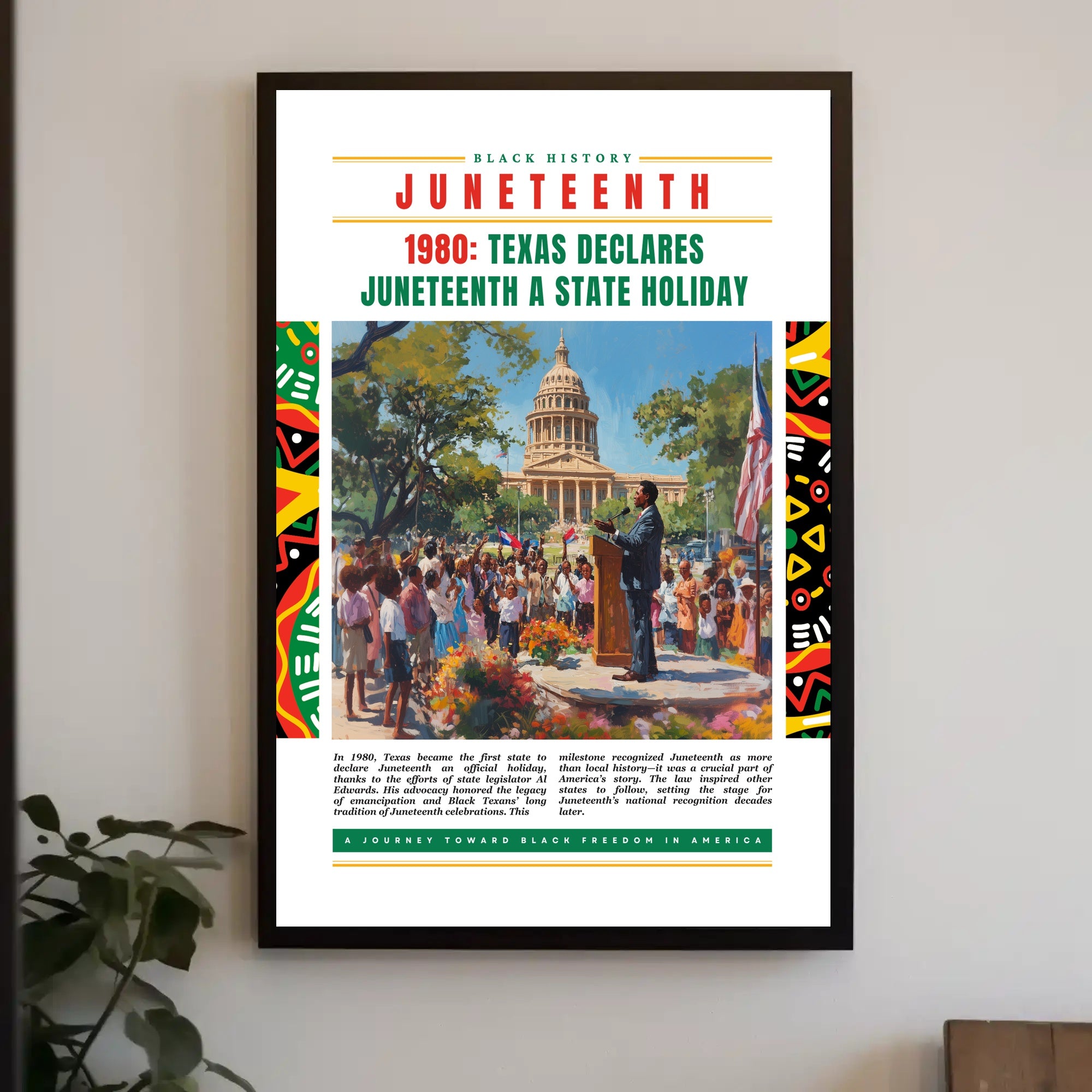 Juneteenth Celebration at Texas Capitol Cultural or Heritage Poster