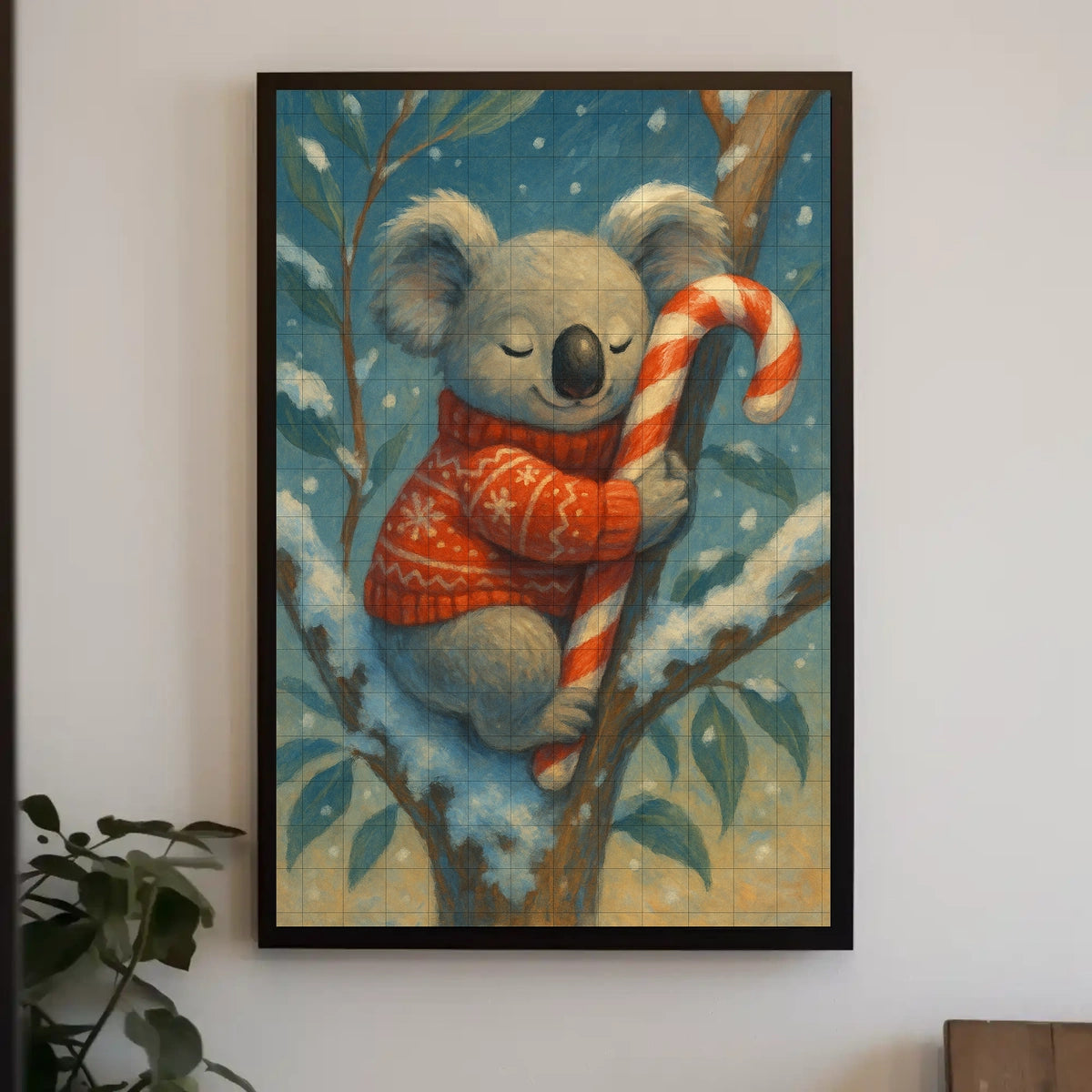 Cozy Koala In Winter Wonderland Poster