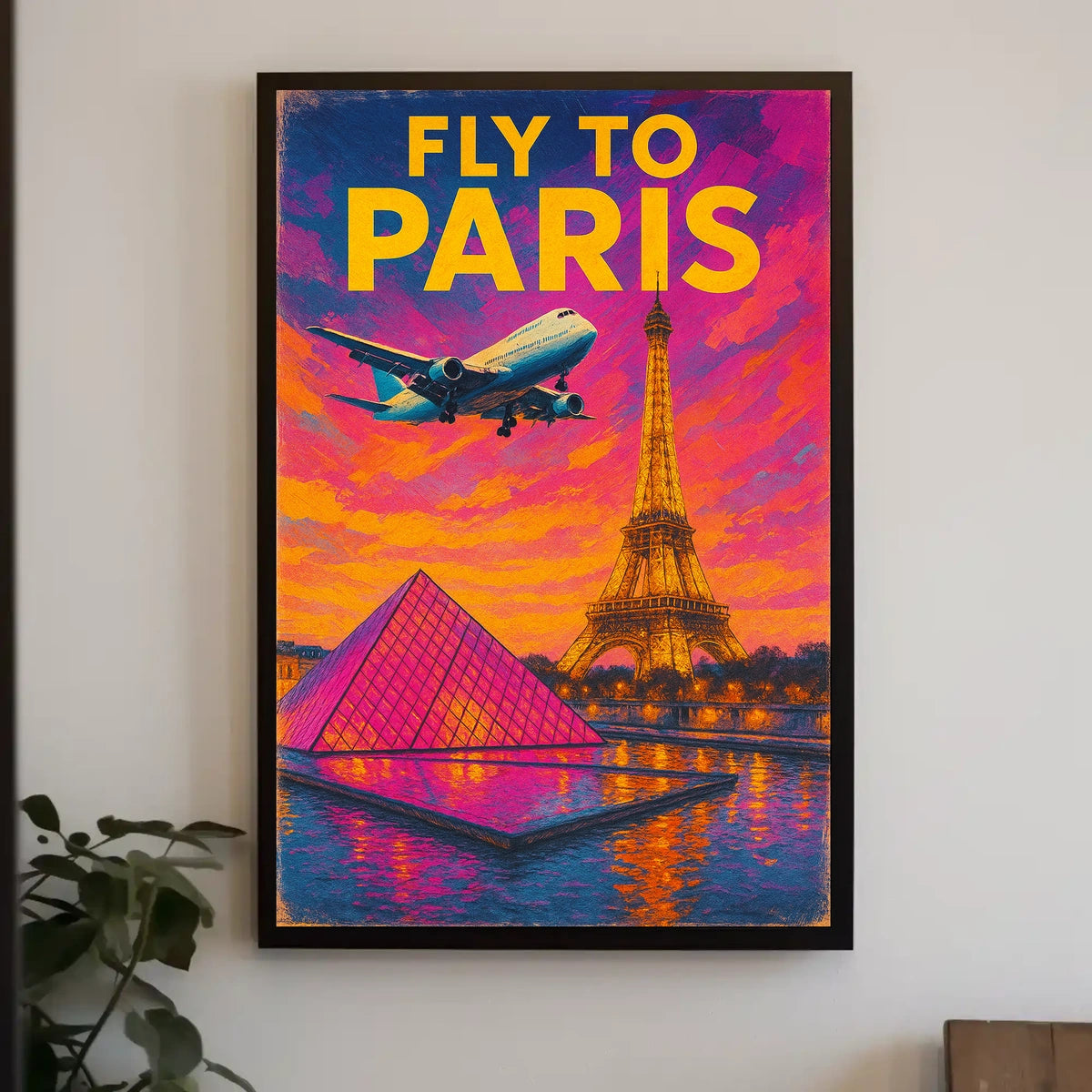 Fly To Paris Poster