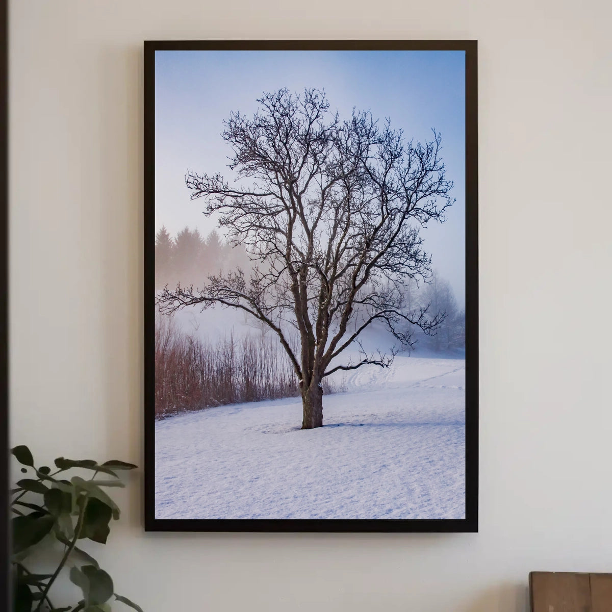 Winter Serenity: Minimalist Artistic Poster
