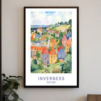 Inverness Scenic Illustration Poster PosterGoat