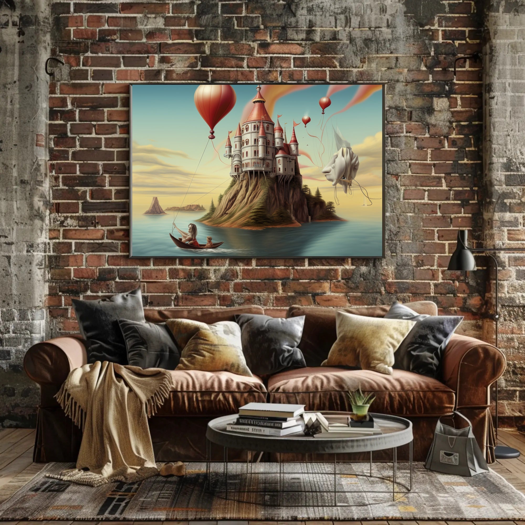 Majestic Fairy-Tale Castle Fantasy or Mythology Poster