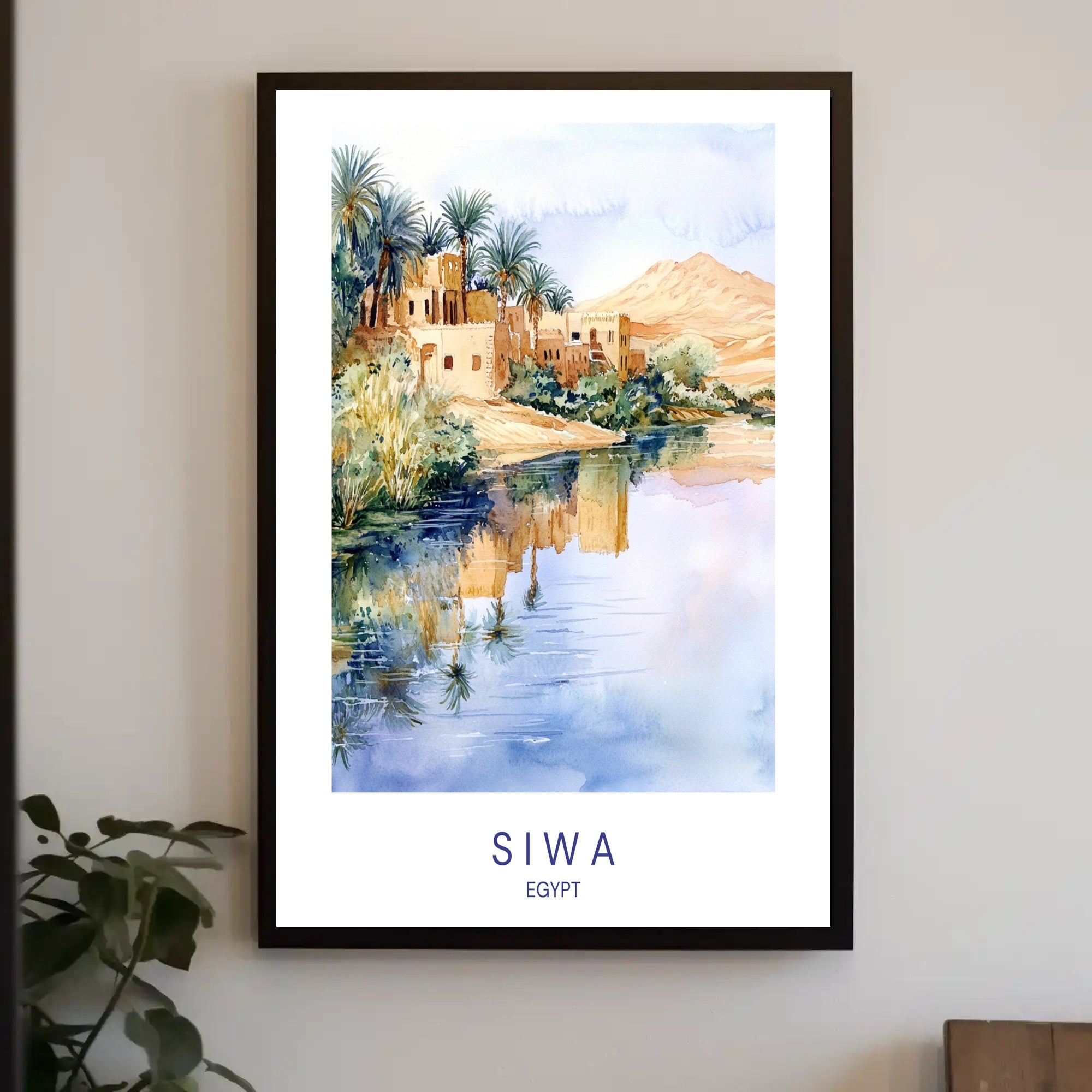 Tranquil Oasis of Siwa Poster PosterGoat