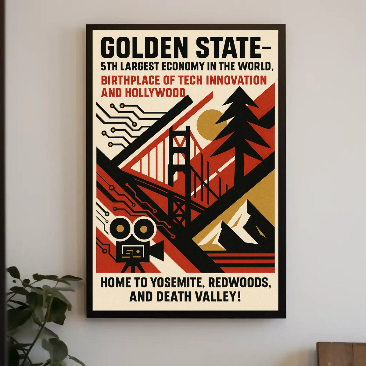 Golden State A Celebration of California Poster