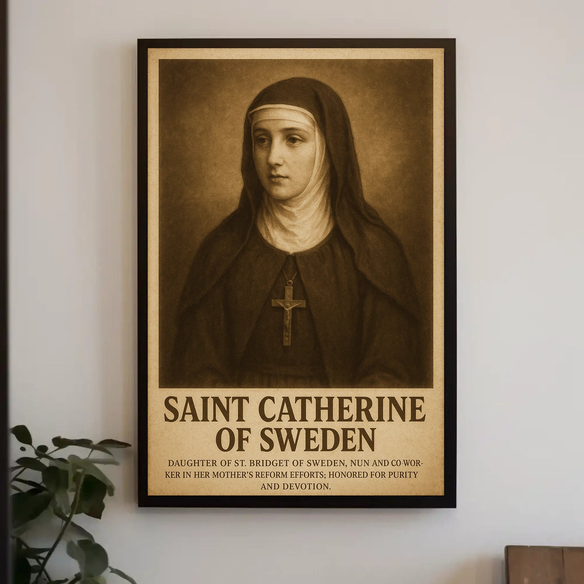 Saint Catherine Of Sweden Poster