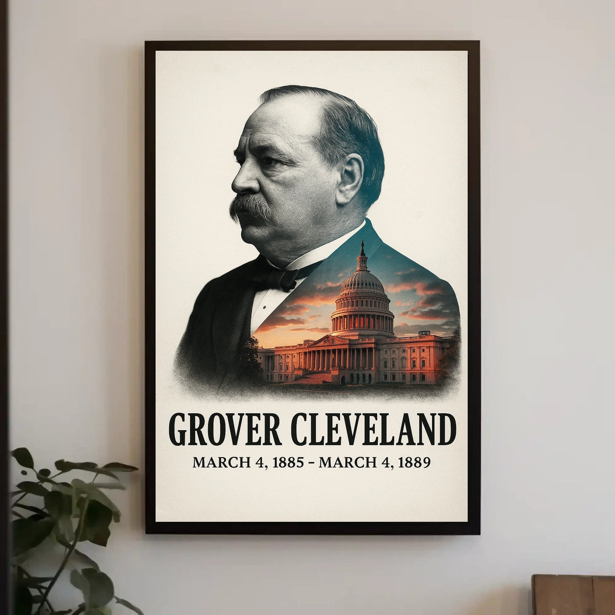 Grover Cleveland 22nd President of the United States Reflections Poster