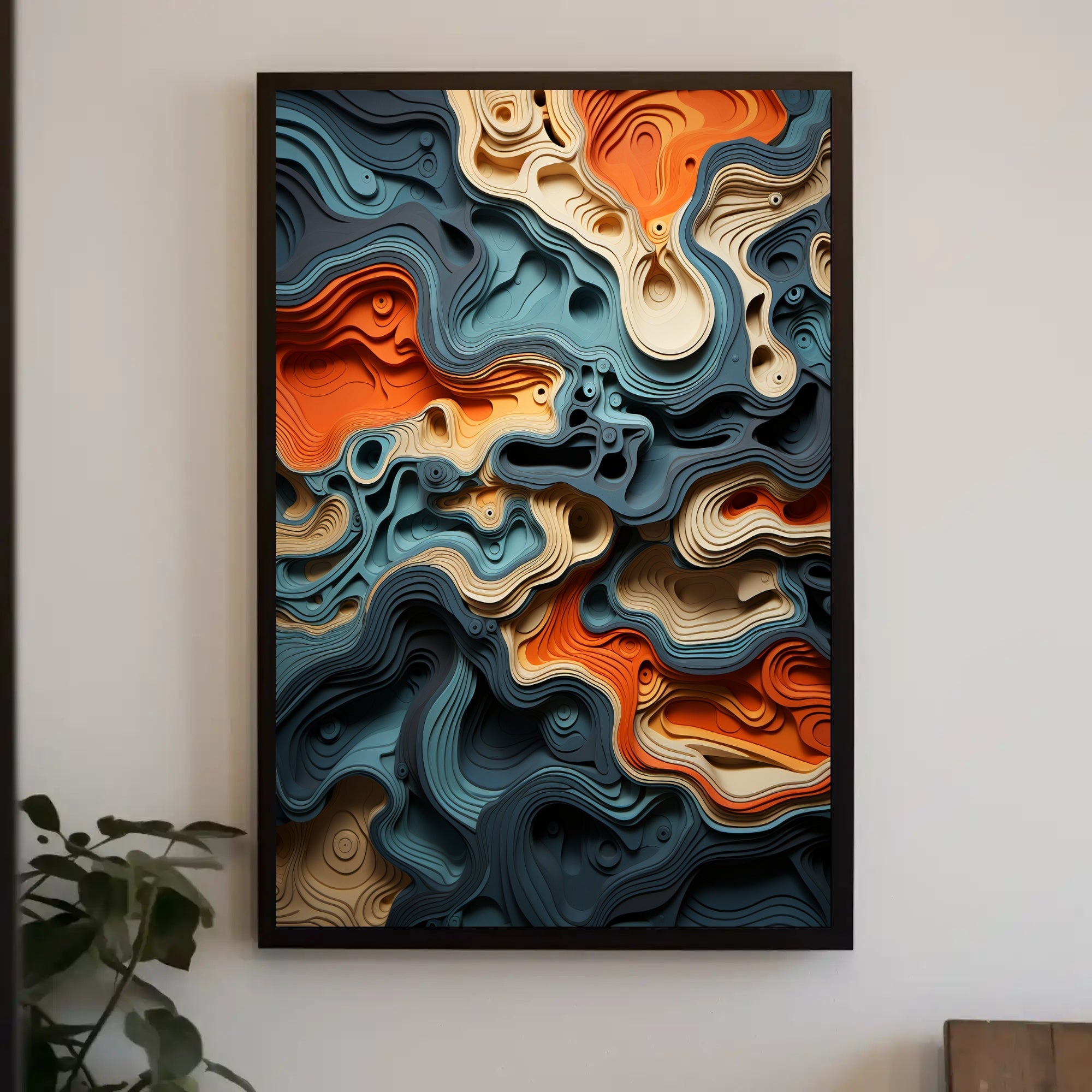 Abstract Topography Abstract Poster PosterGoat