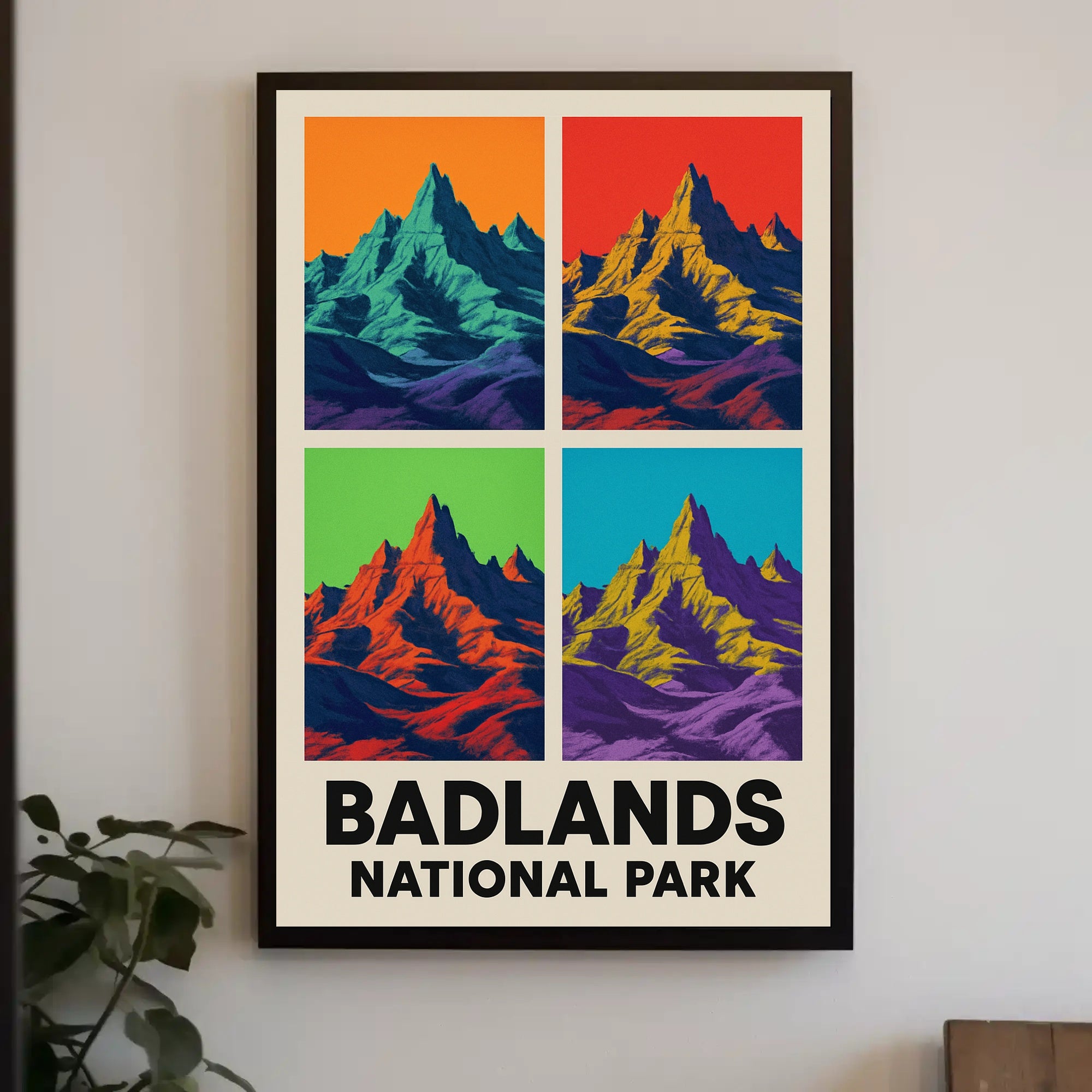Vibrant Badlands National Park Poster