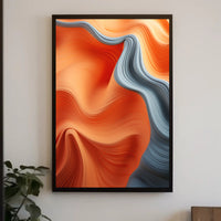 Vibrant Flowing Abstract Design: Artistic Poster