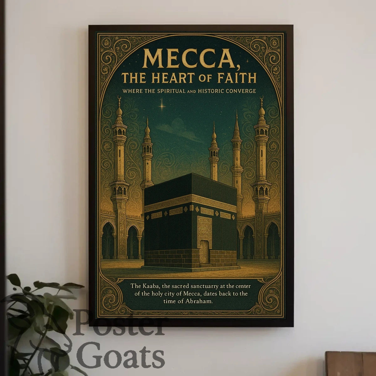 Mecca's Sacred Heartbeat: Cultural or Heritage Poster