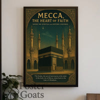 Mecca's Sacred Heartbeat: Cultural or Heritage Poster