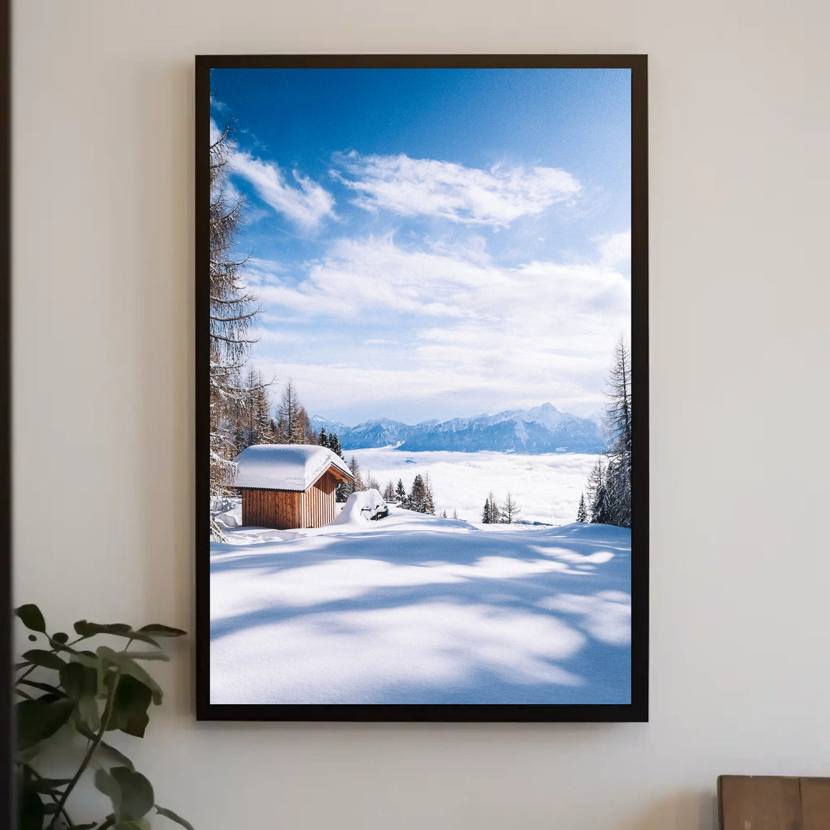 Winter Serenity In The Mountains Poster