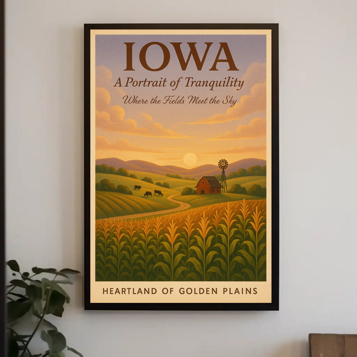 Iowa A Portrait of Tranquility Poster