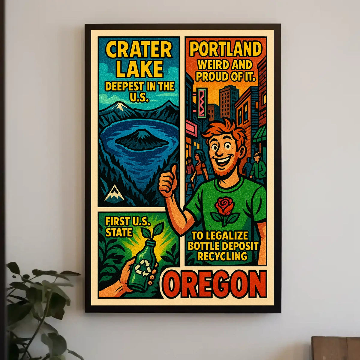 Oregon Highlights Poster