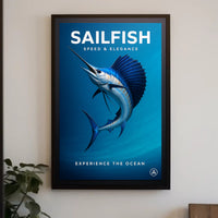 Sailfish Speed & Elegance Poster PosterGoat