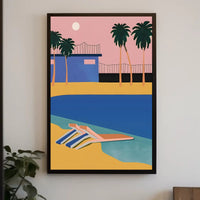 Tropical Sunset Retreat Poster