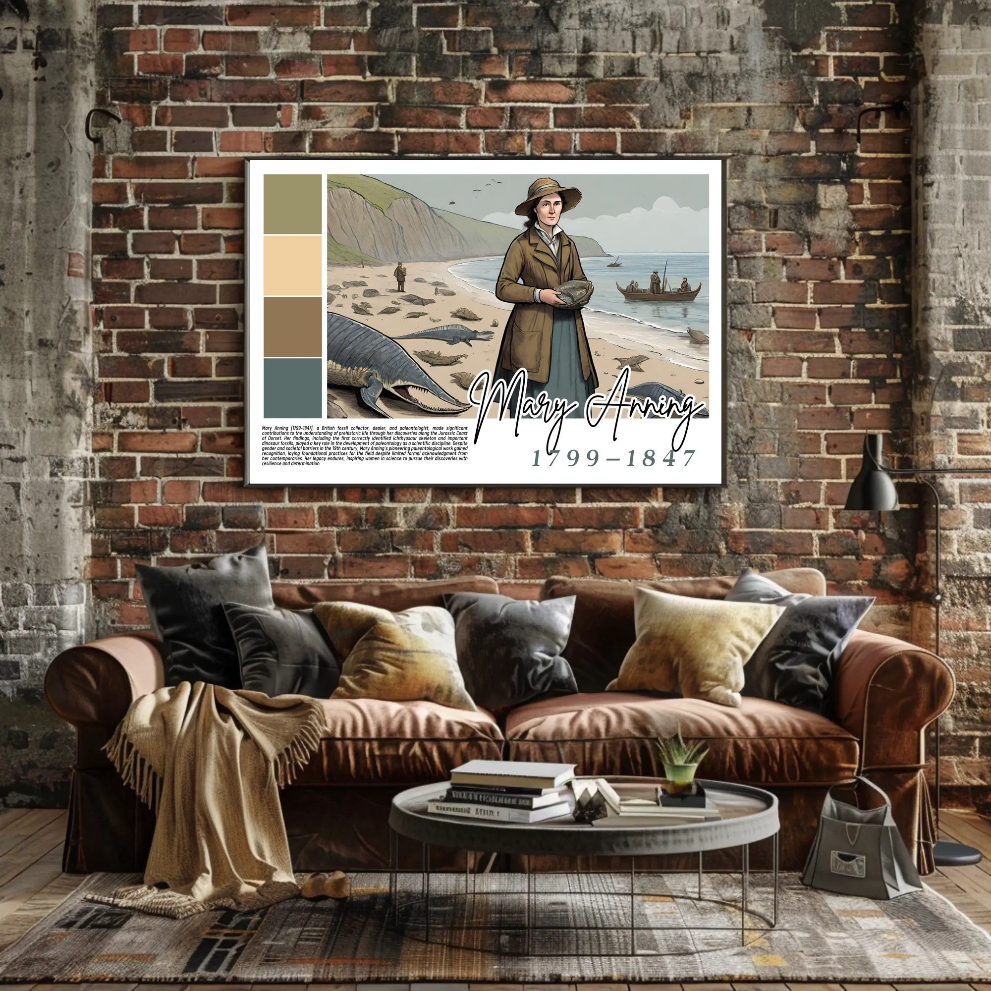 Mary Anning: Pioneer of Paleontology Poster