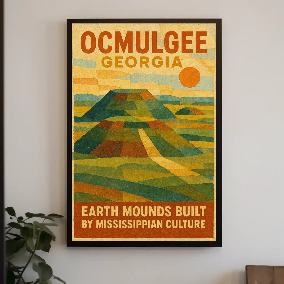 Ocmulgee Earth Mounds Poster