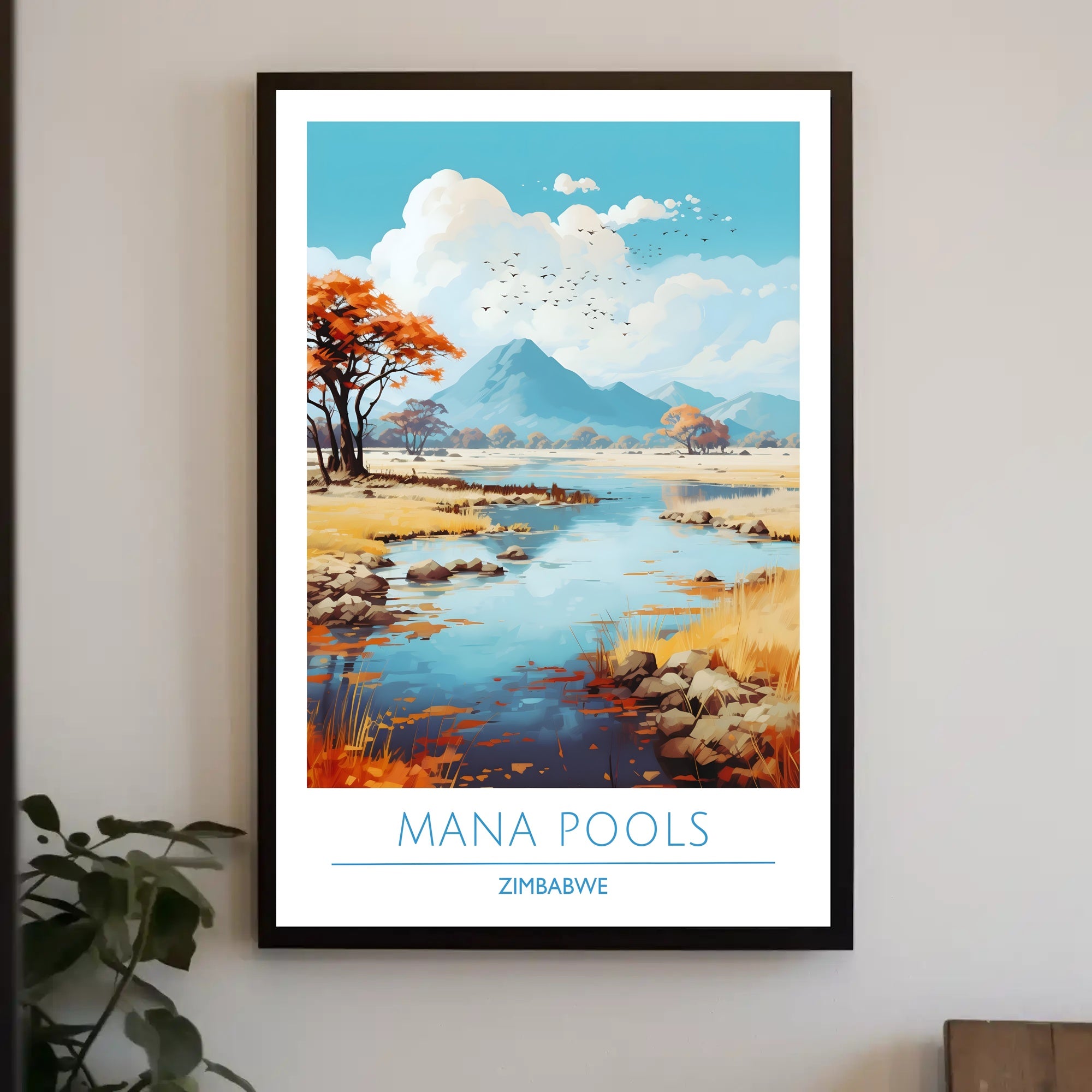 Mana Pools Tranquility: Explore Zimbabwe's National Park Poster