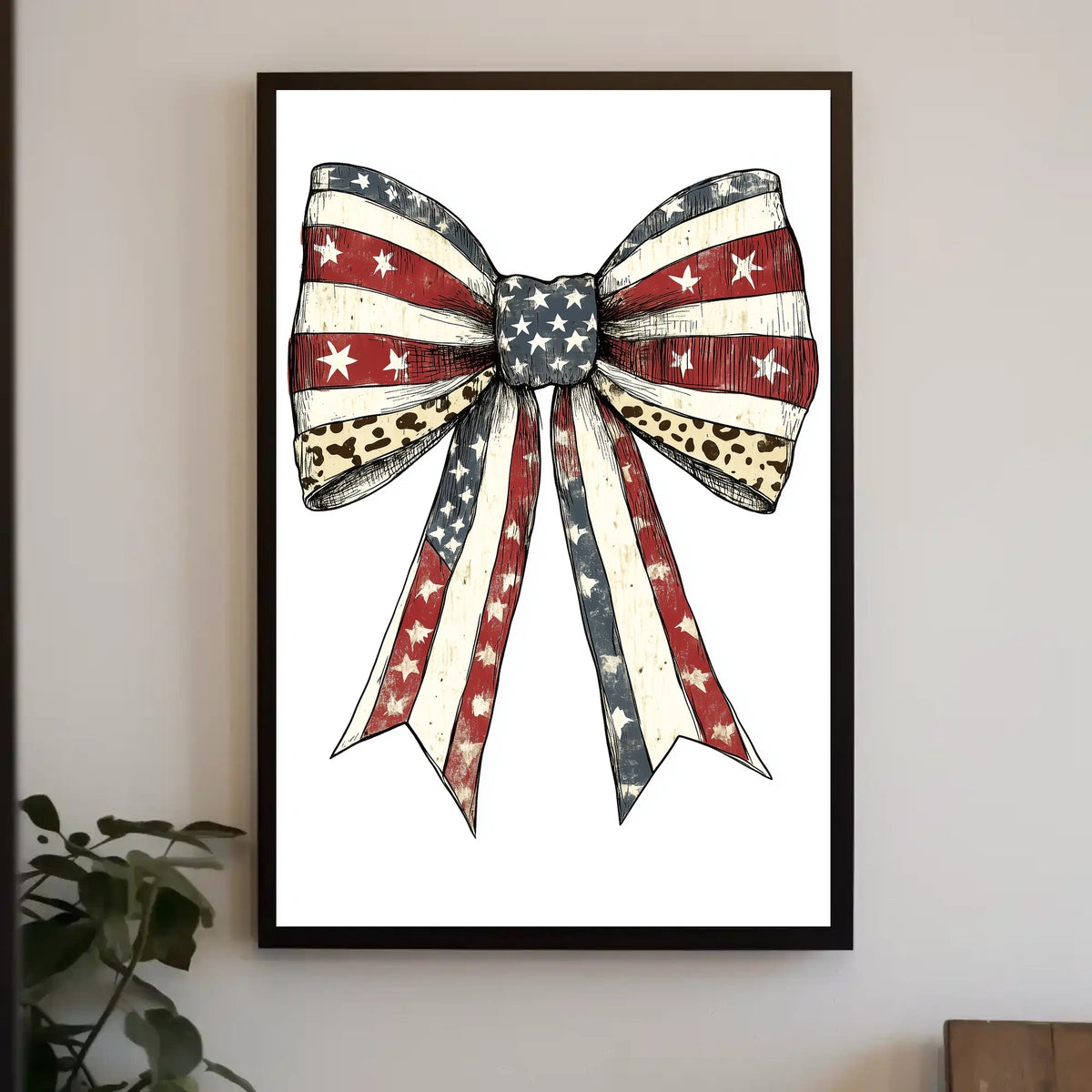 patriotic bow Poster
