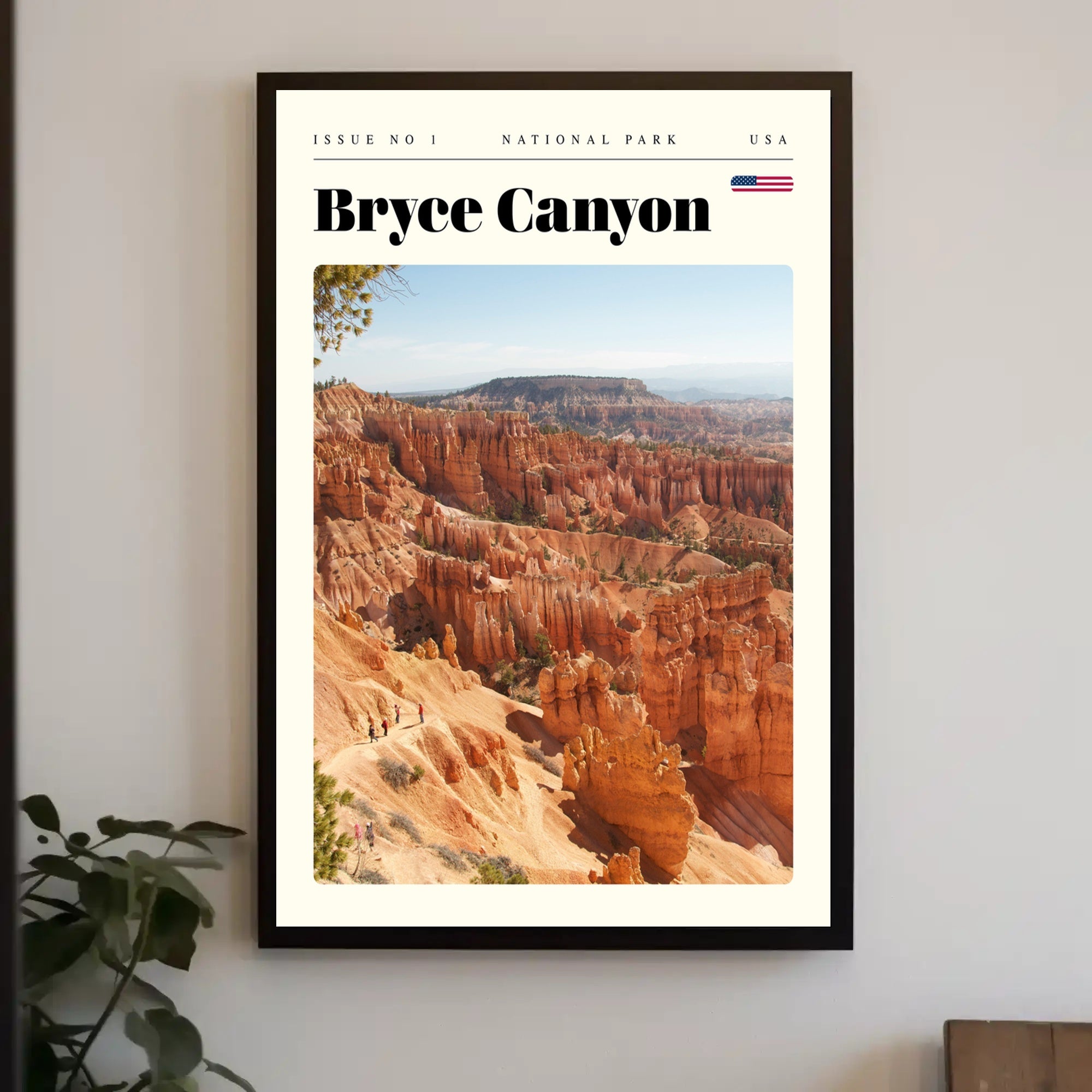 Bryce Canyon Travel Poster Vintage Landscape Print