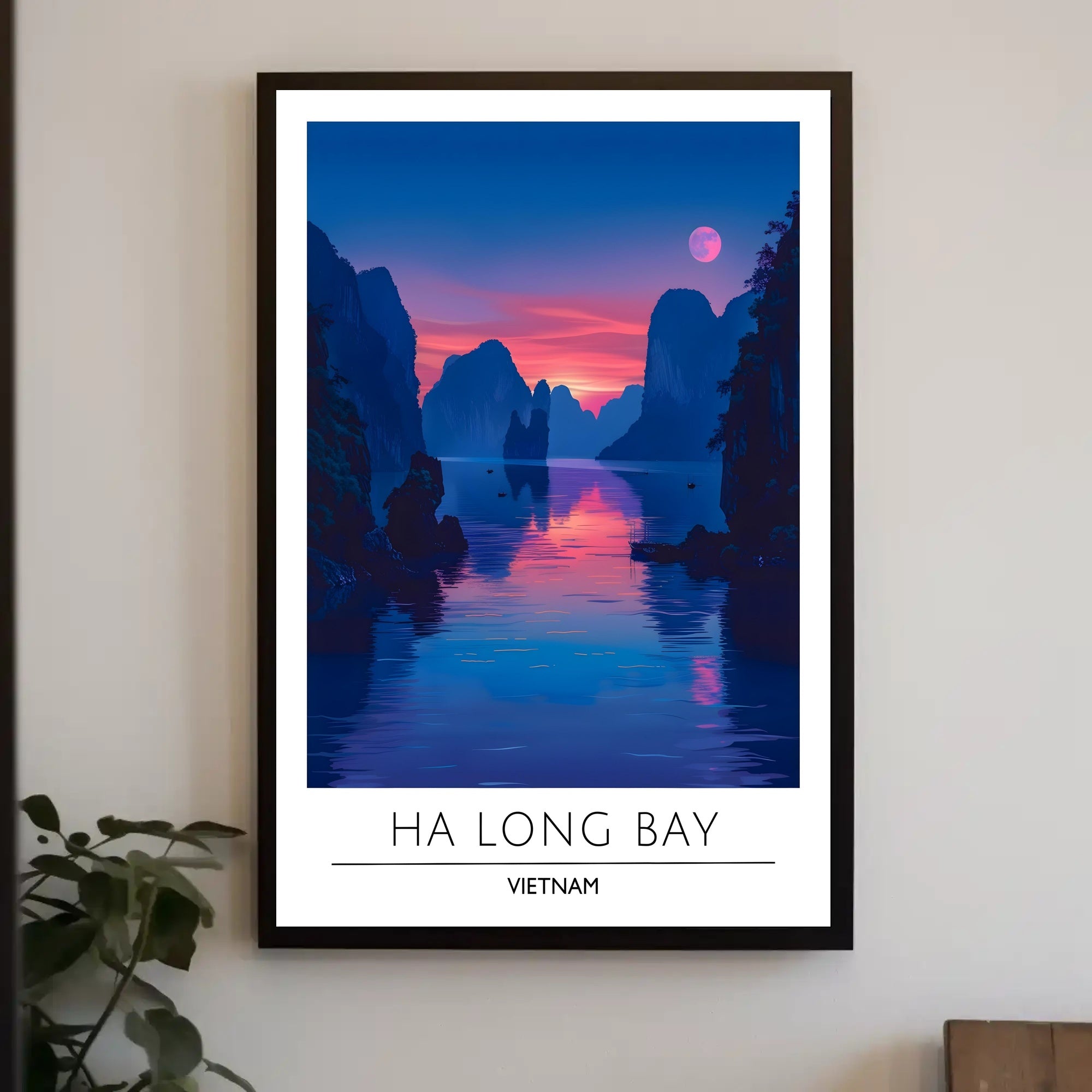 Scenic Ha Long Bay Travel Poster