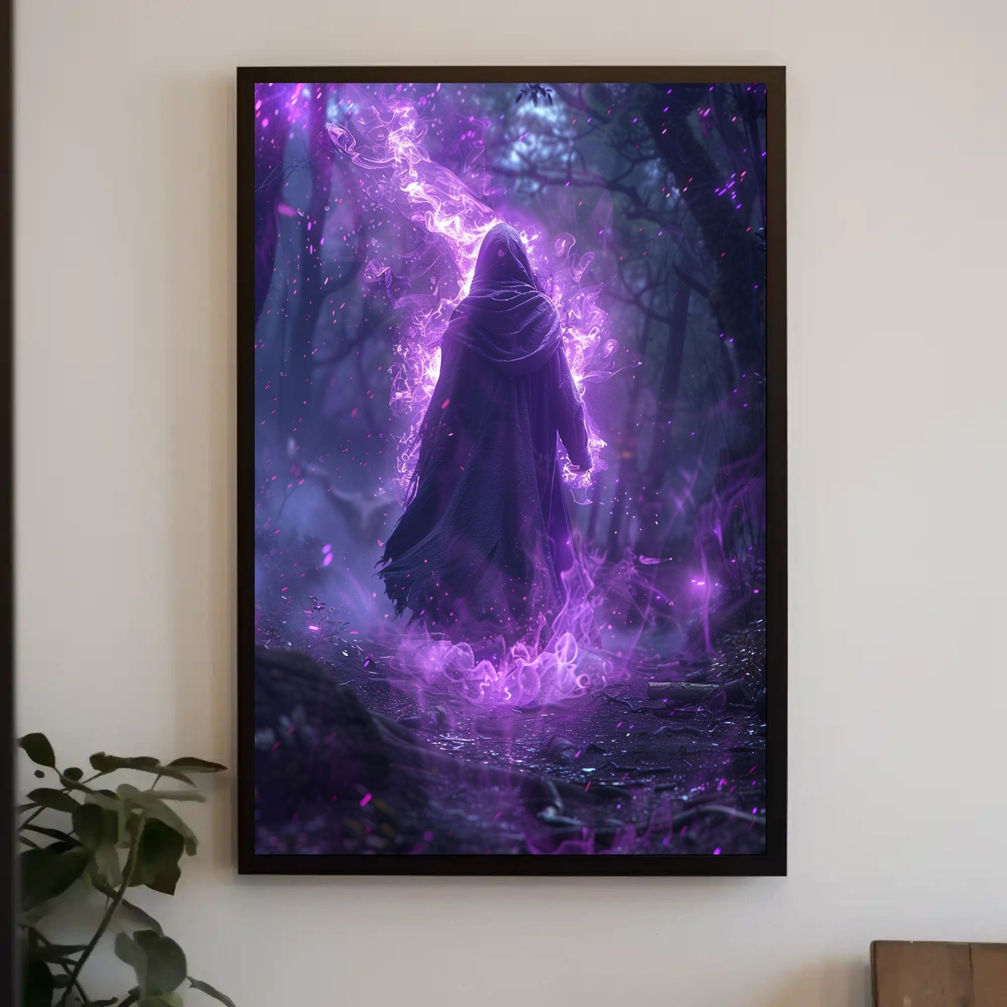 Enchanted Forest Wanderer Art Print Poster for Home Decor and Nature Lovers PosterGoat