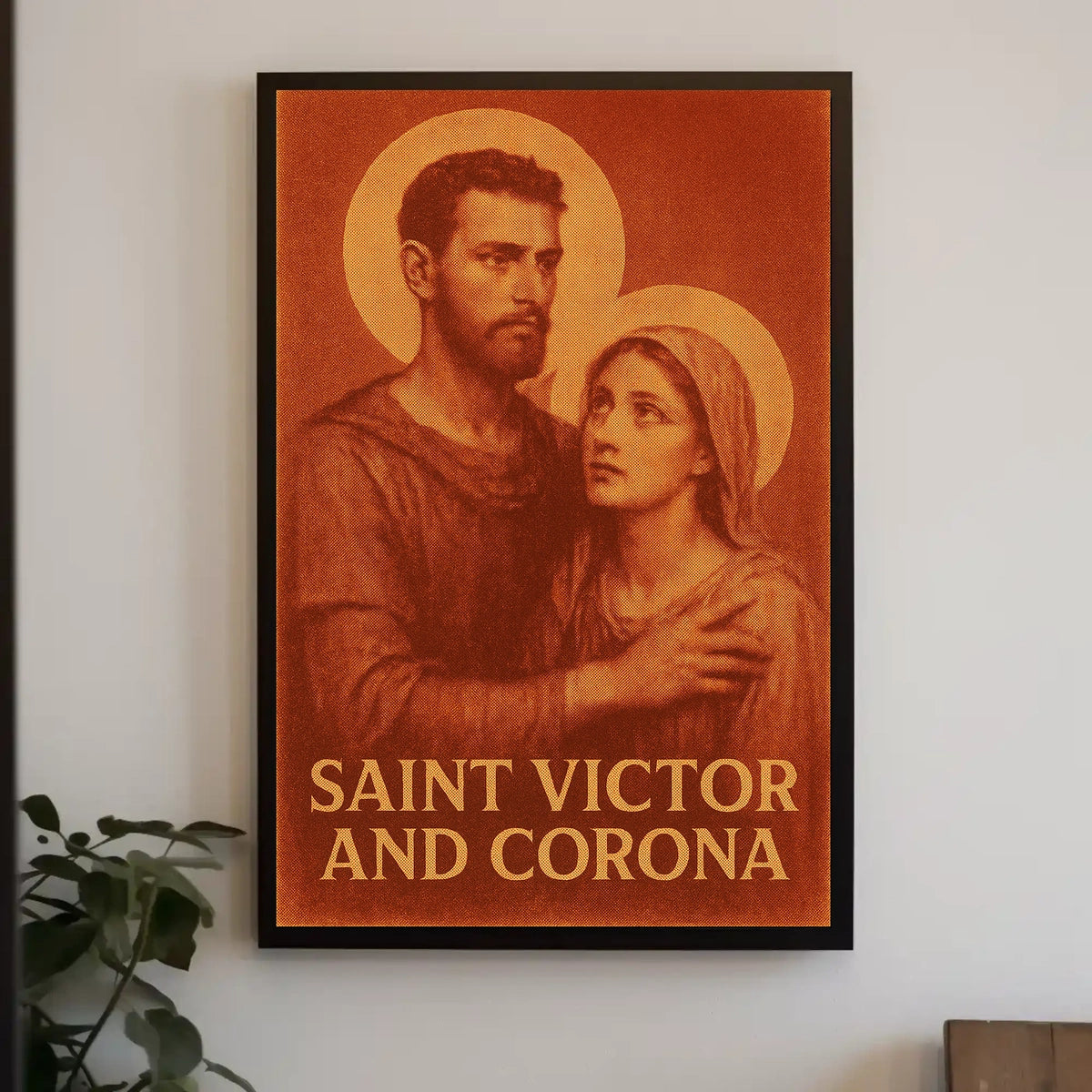 Saint Victor and Corona Poster