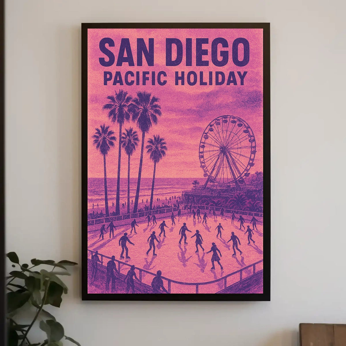 San Diego Pacific Holiday Poster