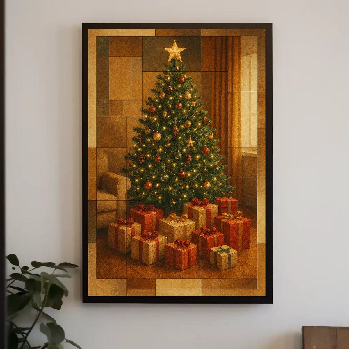 Festive Holiday Scene Poster