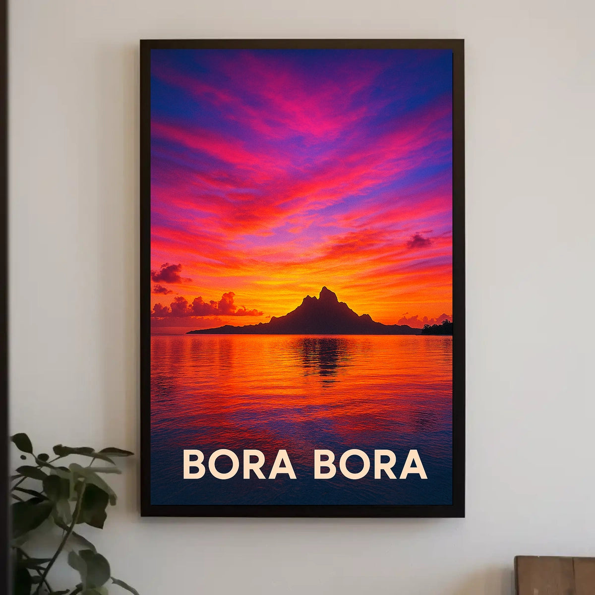 Bora Bora Sunset Poster