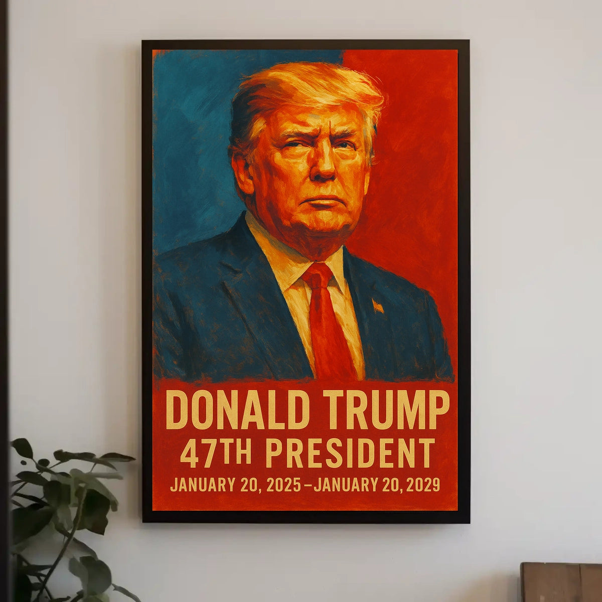 Donald Trump Unyielding Statesman Patriotic Pop Art Poster